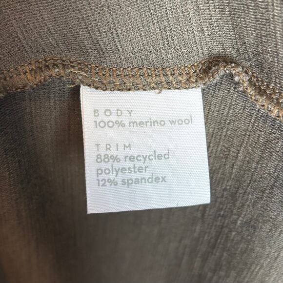 Nau Green Merino Wool Long Sleeve Dress Olive Green Size Small - Picture 5 of 5